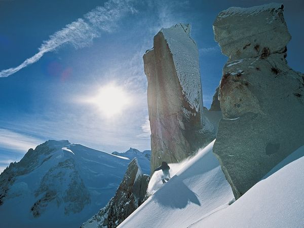 Riding in Chamonix