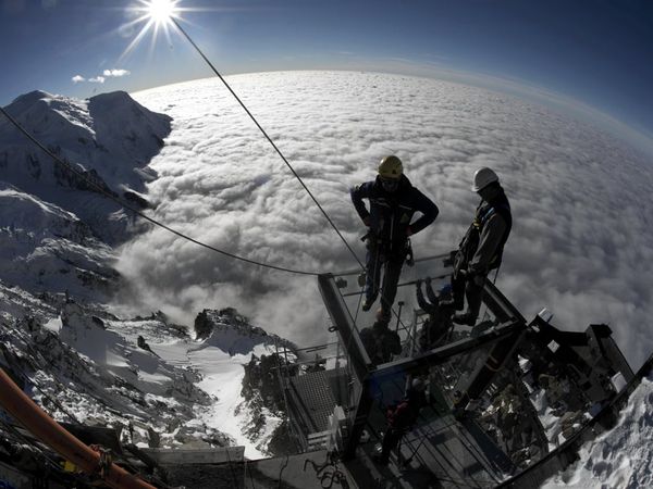 Above the Mont-Blanc